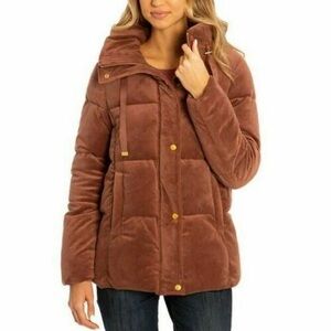 Isaac Mizrahi Women's Dusty Mauve Puffer Coat